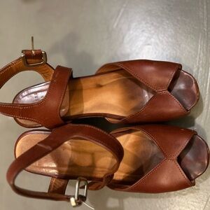 Sezane Fausta Clogs Cuir Naturel Heritage - Size 39